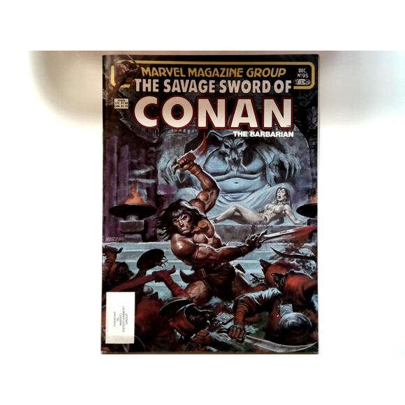 The Savage Sword Of Conan #95 Marvel Magazine Group 1984 Norem Cover - Picture 1 of 2